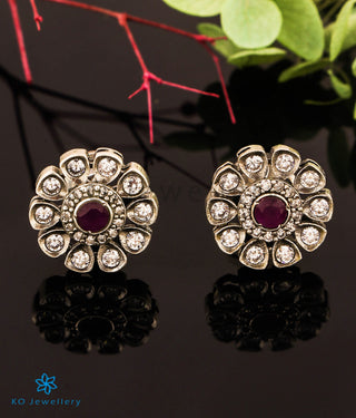The Victorian Silver Choker Necklace & Earrings (Bright Silver/Navratna)