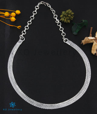 The Classic Flat Silver Chain (Oxidised)