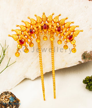 The Makanda Silver Bridal Hair Pin