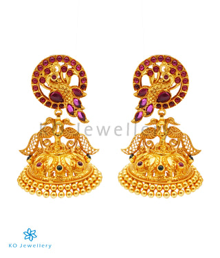 The Kiara Silver Peacock Jhumka