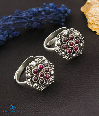 The Arini Silver Toe-Rings (Oxidised)