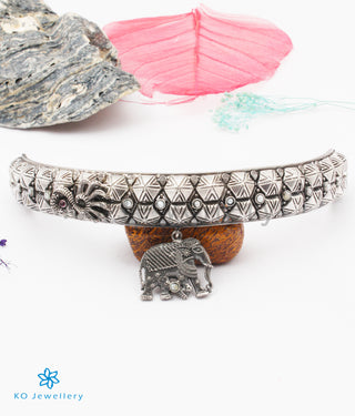 The Gaja Silver Choker Necklace