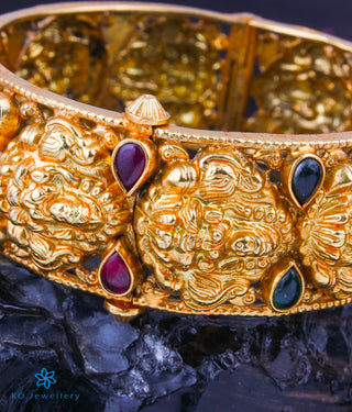 The Kritika Silver Lakshmi Nakshi Bracelet -Single (Size 2.2/2.4/2.6/2.8)