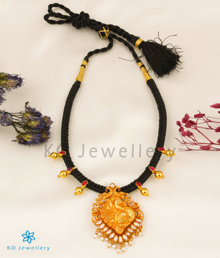The Idhika Silver Peacock Thread Necklace